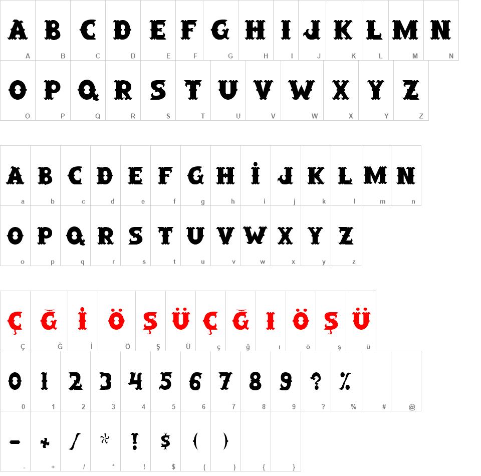 SaloonExt Th font